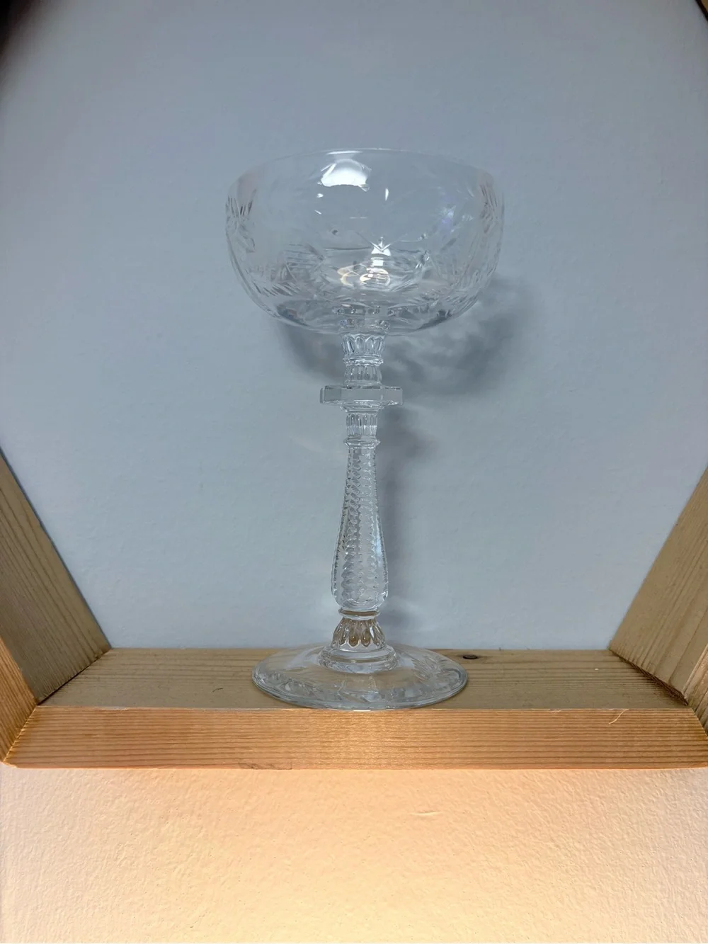 Set of 2 Rock Sharpe Champagne/Tall Sherbet Glasses